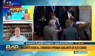 No alcanzó los votos para aprobar adelanto de elecciones: "Es un Congreso de vocación suicida", dice Álvarez Rodrich