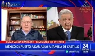Valdés sobre asilo político de México para familia de Castillo: "Perú tiene que hacerse respetar"