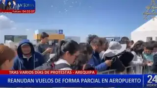 Arequipa: Aeropuerto reanuda hoy sus operaciones después de varios días de permanecer cerrado