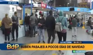 A pocos días de Navidad: precios de pasajes en terminales terrestres de Lima presentan ligero incremento