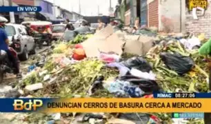 Rímac: reclaman a comerciantes de tres mercados por acumulación de basura