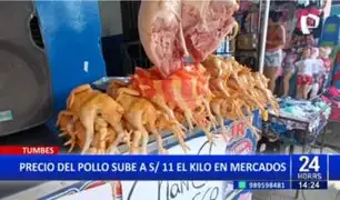 Precio del pollo sube a 11 soles el kilo en mercados de Tumbes