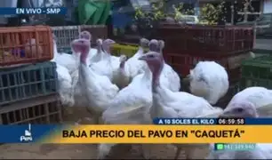 A un día de la cena navideña: baja precio del pavo a S/10 el kilo en mercado Megacentro Caquetá