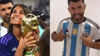 Antonella Roccuzzo y Kun Agüero podrían ser sancionados por tocar la Copa del Mundo