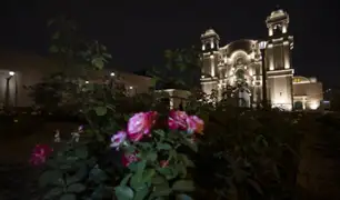MML presenta iluminación ornamental nocturna en el Santuario de Santa Rosa de Lima