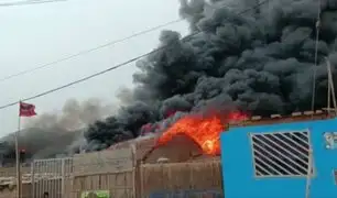 Huarochirí: incendio en depósito de químicos afectó cuatro viviendas