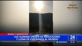 Luz ilumina a virgen de Bosnia y llama la atención de miles de fieles en el mundo