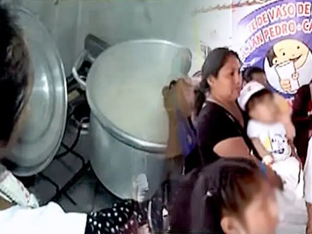 ¡Sin leche hace más de un mes! madres del vaso de leche protestan contra el municipio de SJL