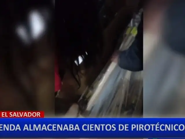 Villa el Salvador: PNP incauta pirotécnicos almacenados en una vivienda