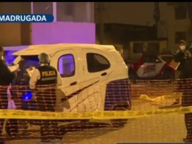 SJM: sicarios asesinan de cinco disparos a mototaxista frente a caseta de seguridad