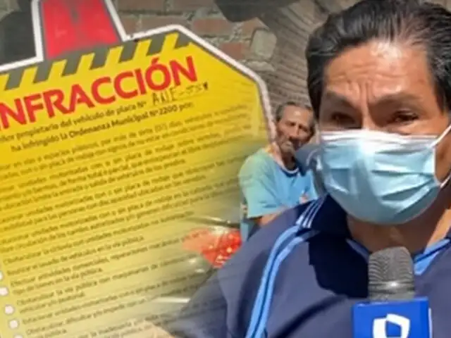 Cercado de Lima: vecinos se quejan por multas de más de S/. 1000 de la MML