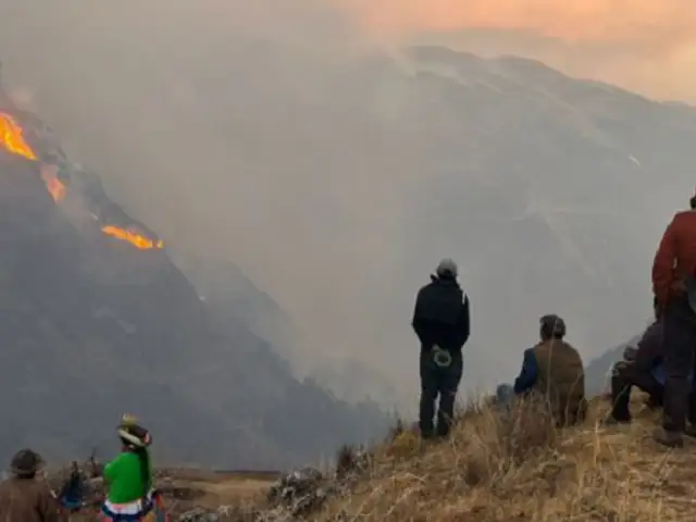Ayacucho: tres muertos y tres heridos deja incendio forestal que aún no es controlado