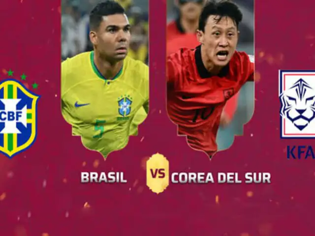 Brasil vence 4-1 a Corea del Sur en partido por pase a los cuartos de final del Mundial Qatar 2022