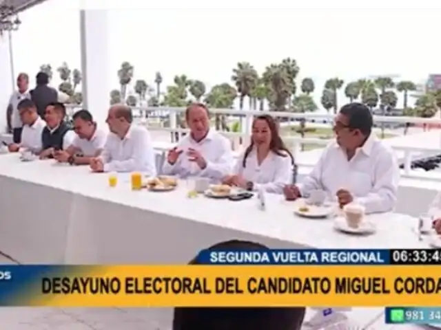 Segunda vuelta: así fue el desayuno electoral de los candidatos al gobierno regional del Callao