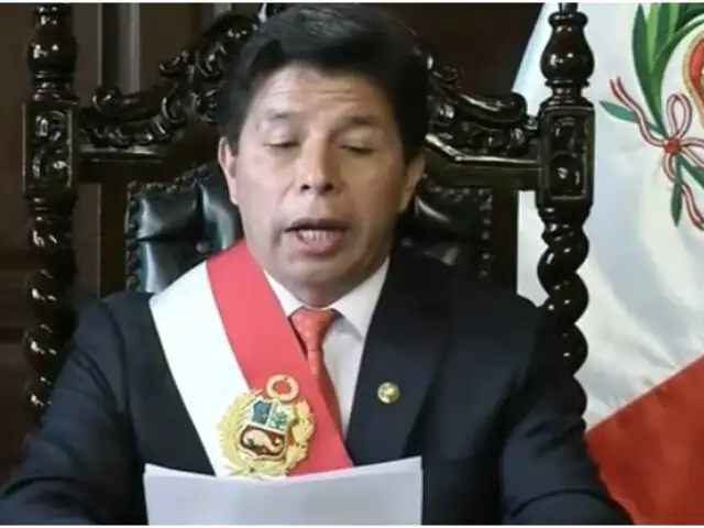 Pedro Castillo declara estado de excepción y disuelve el Congreso de la República