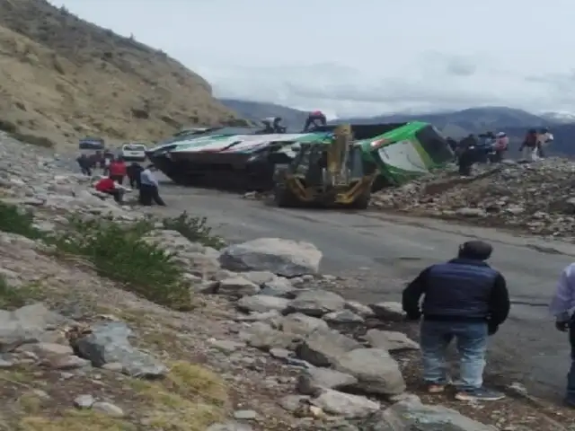Valle del Colca: tránsito restringido debido a deslizamientos por intensas lluvias