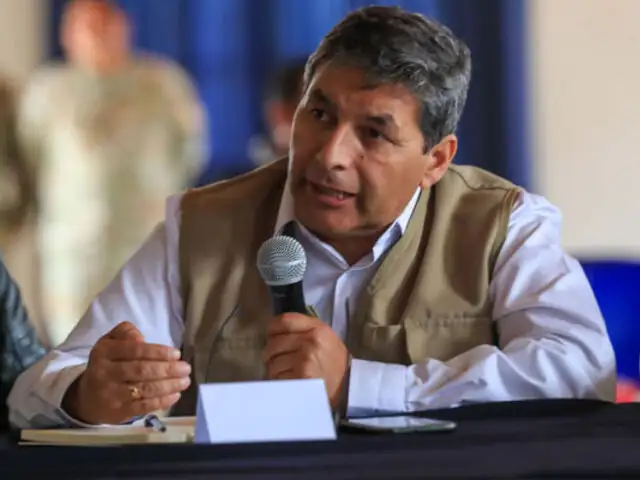Ministro César Cervantes: Operativos se realizan con la Fiscalía y en el marco de la Constitución