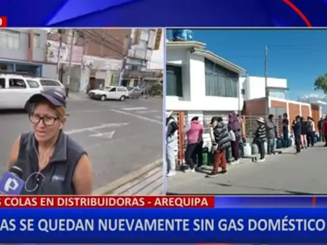 Arequipa: ciudadanos forman largas colas por desabastecimiento de balones de gas