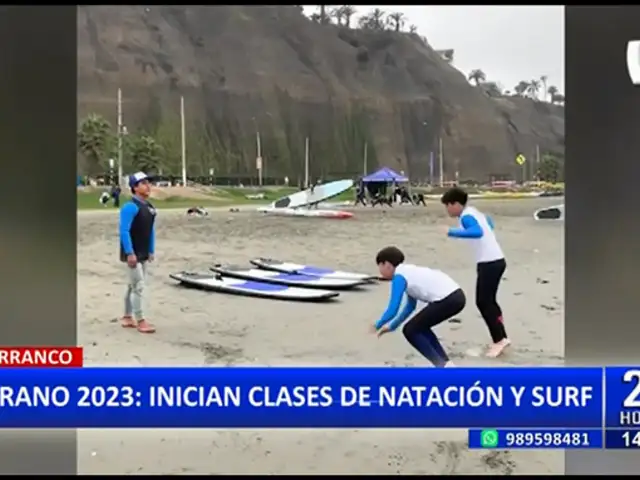 Barranco: inician clases de natación y surf para disfrutar verano 2023