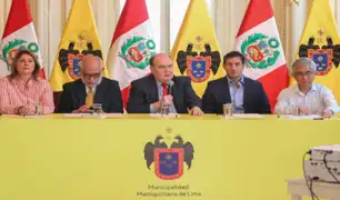 Alcalde Rafael López Aliaga ofreció conferencia de prensa junto a funcionarios