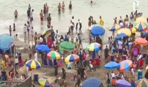 Chorrillos: bañistas llegan en gran número a playa Agua Dulce por segundo día
