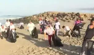 Chorrillos: realizan limpieza de playa Agua Dulce tras fiestas de fin de año
