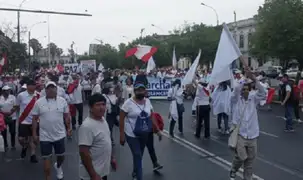 Así se desarrolló la marcha por las calles de Miraflores en contra del Gobierno de Dina Boluarte