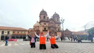 Cusco: ciudadanos se arrodillan durante “Marcha por la Paz”