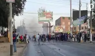 Ica: segundo día de protestas inició con bloqueo de la Panamericana Sur