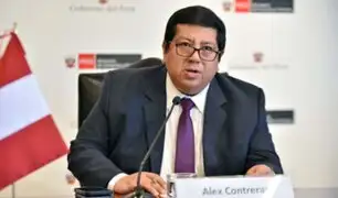 Ministro Alex Contreras afirma que “Intentan boicotear  gestión de la presidenta Dina Boluarte”