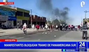 Arequipa: ciudadanos de La Joya continúan bloqueos de la Panamericana Sur