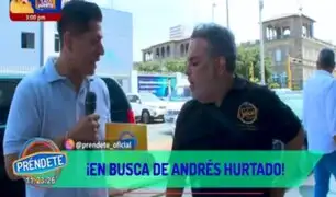 Andrés Hurtado 'desaira' a reportero de Préndete que lo invitó a visitar programa: "¿De qué canal es?