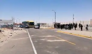VIDEO: Policía Nacional logra liberar carretera cerca complejo fronterizo Santa Rosa en Tacna