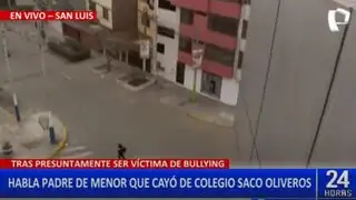 Escolar que cayó de colegio Saco Oliveros será dada de alta en los próximos días