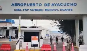 Como medida de prevención ante protestas: aeropuerto de Ayacucho suspende operaciones
