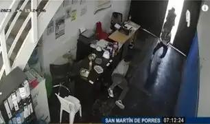 Intocables de la avenida Perú: capturan en pleno asalto a criminales al interior de taller mecánico