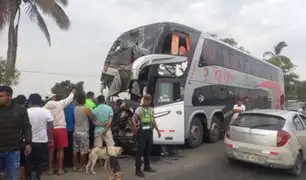 Carretera Panamericana Norte: choque de ómnibus deja 2 muertos y 40 heridos en Piura