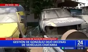 SJL: Alcalde Maldonado denuncia que gestión anterior dejó decenas de vehículos chatarra