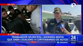 El Agustino: Trabajador municipal lideraría mafia de contrabando de vehículos