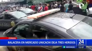 Comas: Balacera en mercado Unicachi deja tres personas heridas
