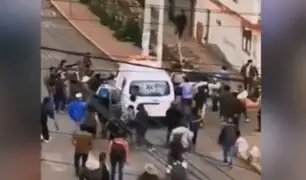 Cusco: vándalos atacan ambulancia y queman caseta de terminal terrestre