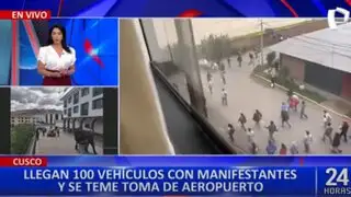 Cusco: vehículos con manifestantes llegan a la ciudad imperial