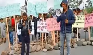 San Martín: continúan los bloqueos en la carretera Fernando Belaúnde Terry