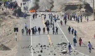 Arequipa: intervienen sujetos por bloquear carretera y cobrar para permitir pase de vehículos
