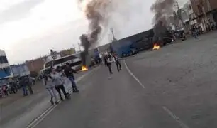 Hasta el momento no se registran disturbios: reportan bloqueo de la Panamericana Norte en La Libertad