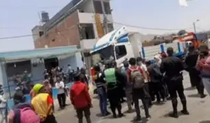 Pisco: Policía interviene caravana de manifestantes que se dirige a Lima