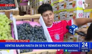 Por bloqueo de vías: Ventas en mercado de frutas disminuyen hasta en 50%