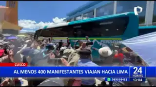 Cusco: Alrededor de 400 manifestantes viajan hacia Lima para continuar con las protestas