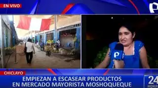 Chiclayo: productos en mercados mayoristas empiezan a escasear debido a protestas
