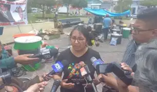 Cusco: Congresista Ruth Luque es expulsada de la Plaza Túpac Amaru por manifestantes